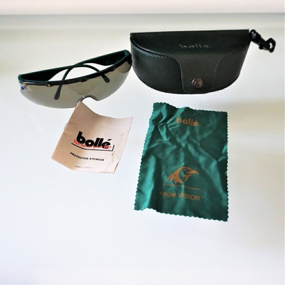 Bolle Eagle Vision France Sport Glasses Jaguar Green W Soft Bolle Case
